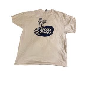 Las Vegas extra large Bud Light white T-shirt